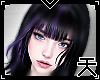 天.  purple hair