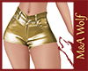 MW- Gold Mini Shorts