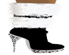 (J) Blk /White Fur Boots