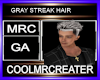 GRAY STREAK HAIR