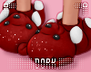 lDl Bear Slippers Red