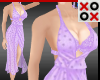 Purple Sheer Polka Dress