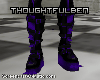 Spiked Dark Purple Boots