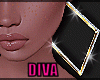 Diva 24k. Diamond Hoops
