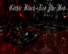 Gothic Black-Red Pvc Bed