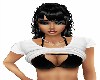 WHITE TEE/BLACK BIKINI