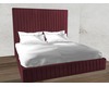 velvet bedframe - maroon