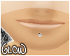 #Silver Labret Stud[m]#
