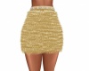 Gold Fur Skirt