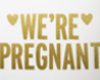 WE'RE PREGNANT 2018 SIGN