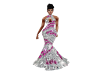 Pink on Silver Gown BM