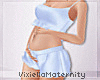 Blue Satin PJ Maternity