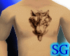 Angry Wolf Tattoo skin