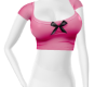 pink bow crop top