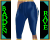 Blue 3/4 spandex