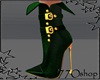 LUX Heels Green/Gold