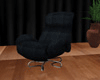 Black Suede Easy Chair