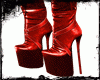 〆 Red Leather Boots