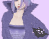 ☽ Lavender Fur Coat