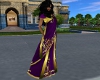 Selena Sari Purple Gold