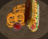 Hot Dog & Rings Plate