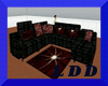 LDD-Black 10p Sofa Set