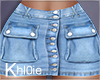 K light blue denim skirt