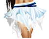 blue white skirt