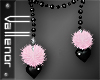 -V- Pink Fur Necklace