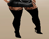 Pure Black Long Boots