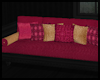 Pink Black & Gold Couch