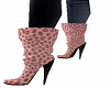 Pink Leopard Ankle Boots