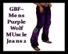 GBF~Purple Wolf Jeans