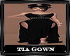 Tia Gown Black