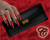 Black Satin Purse