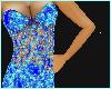 Blue Confetti Lace Dress