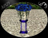 Blue rose pedestal