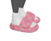 Pink Unisex LV Slides