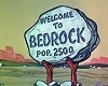 Bedrock Flintstones Sign