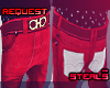 ►Red Baggy Ferragamo