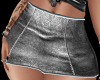 Silver Leather Skirt-RL