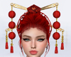 Asian Red Headpiece