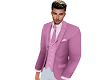 pink suit coat and vest