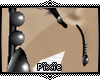 |Px| Black Rod Earrings