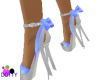 powder blue bow shoes