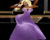 Xbm:Lilac Satin gown