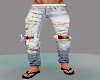 Distressed Faded jeans M