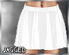 White pleated mini skirt
