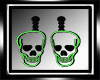 halloween skull earrings