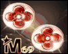 M69 Ruby Gold Earrings 2